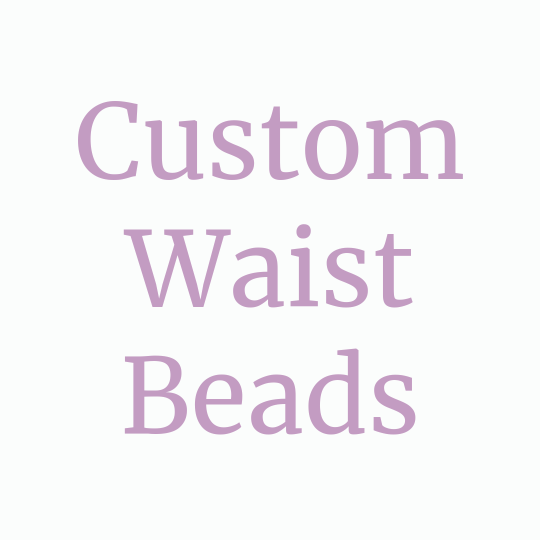 Handmade waist beads | black and white