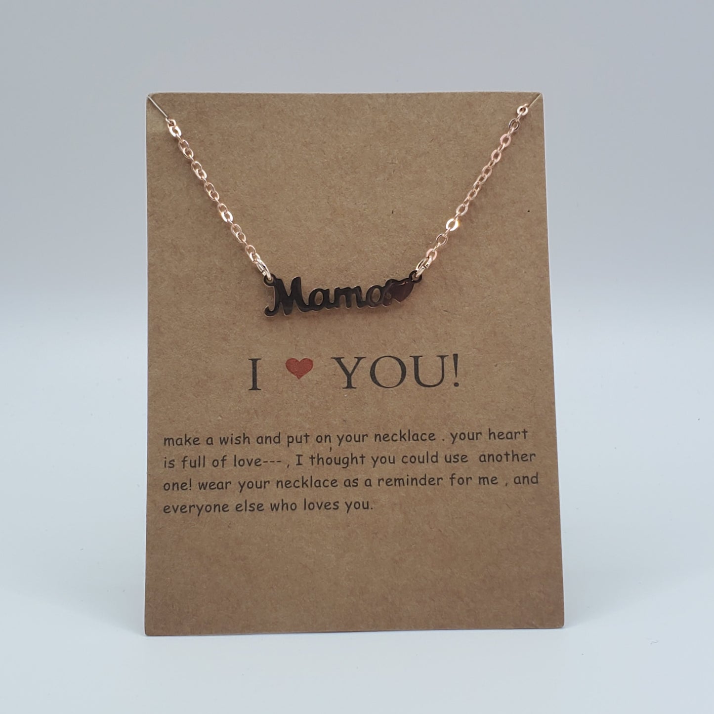 Inspirational Card Necklace