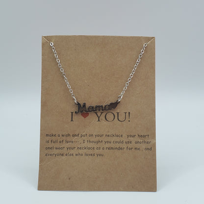 Inspirational Card Necklace