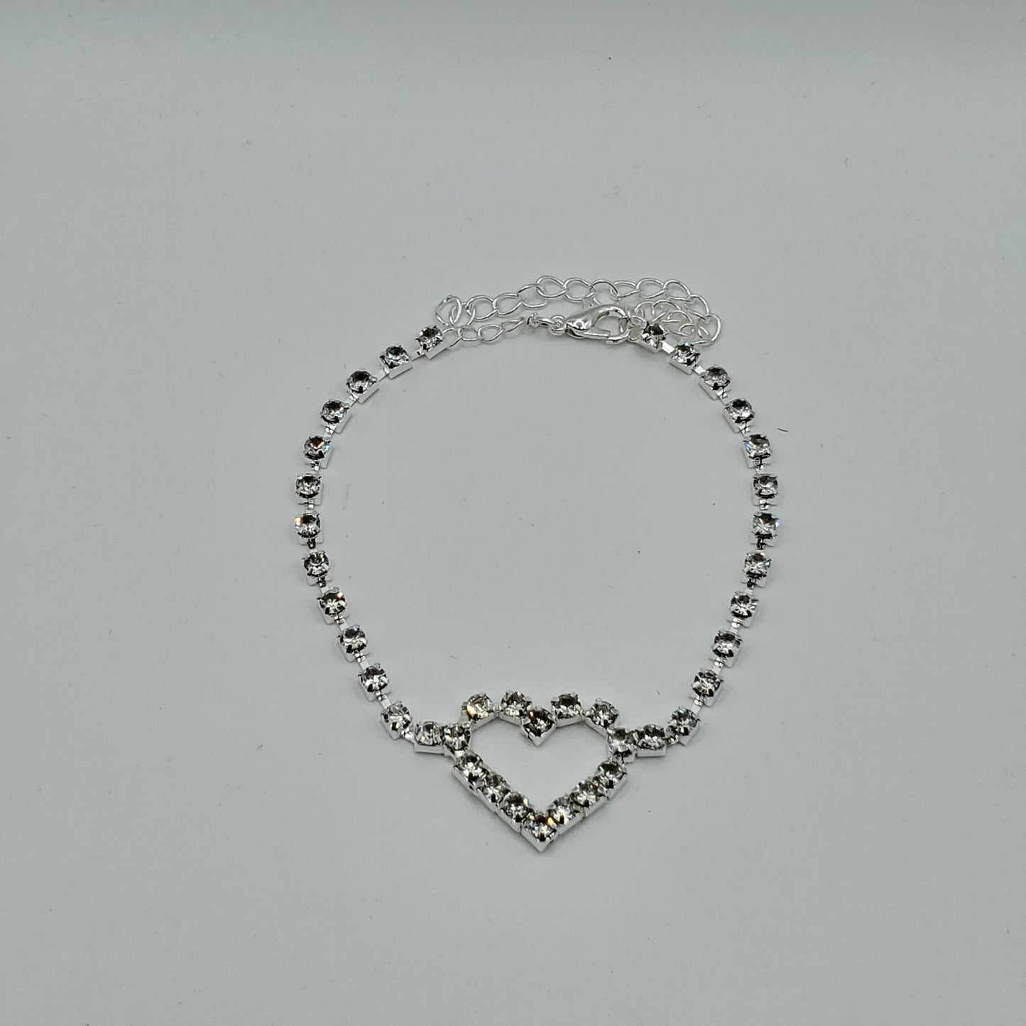 Rhinestone Heart Anklet💎