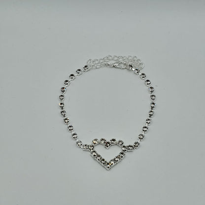 Rhinestone Heart Anklet💎