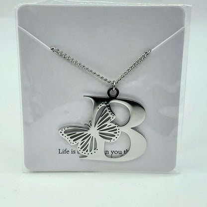 Butterfly 🦋 Initial Necklace