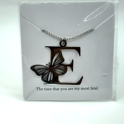 Butterfly 🦋 Initial Necklace