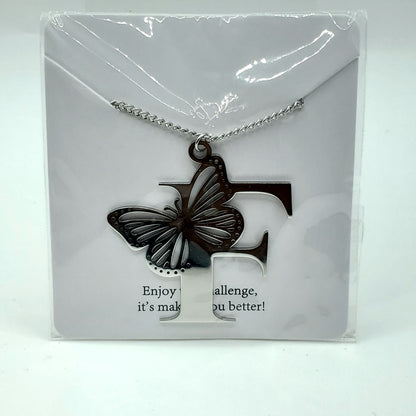 Butterfly 🦋 Initial Necklace