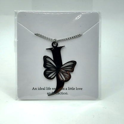 Butterfly 🦋 Initial Necklace