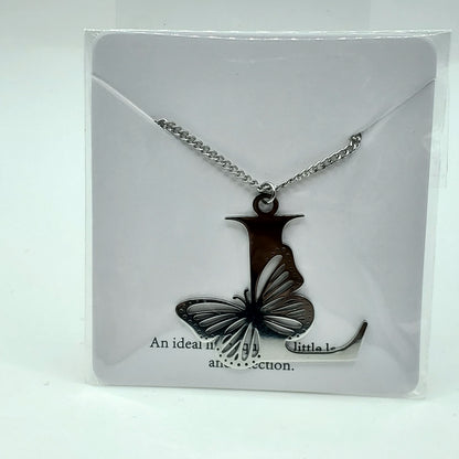 Butterfly 🦋 Initial Necklace