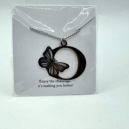 Butterfly 🦋 Initial Necklace