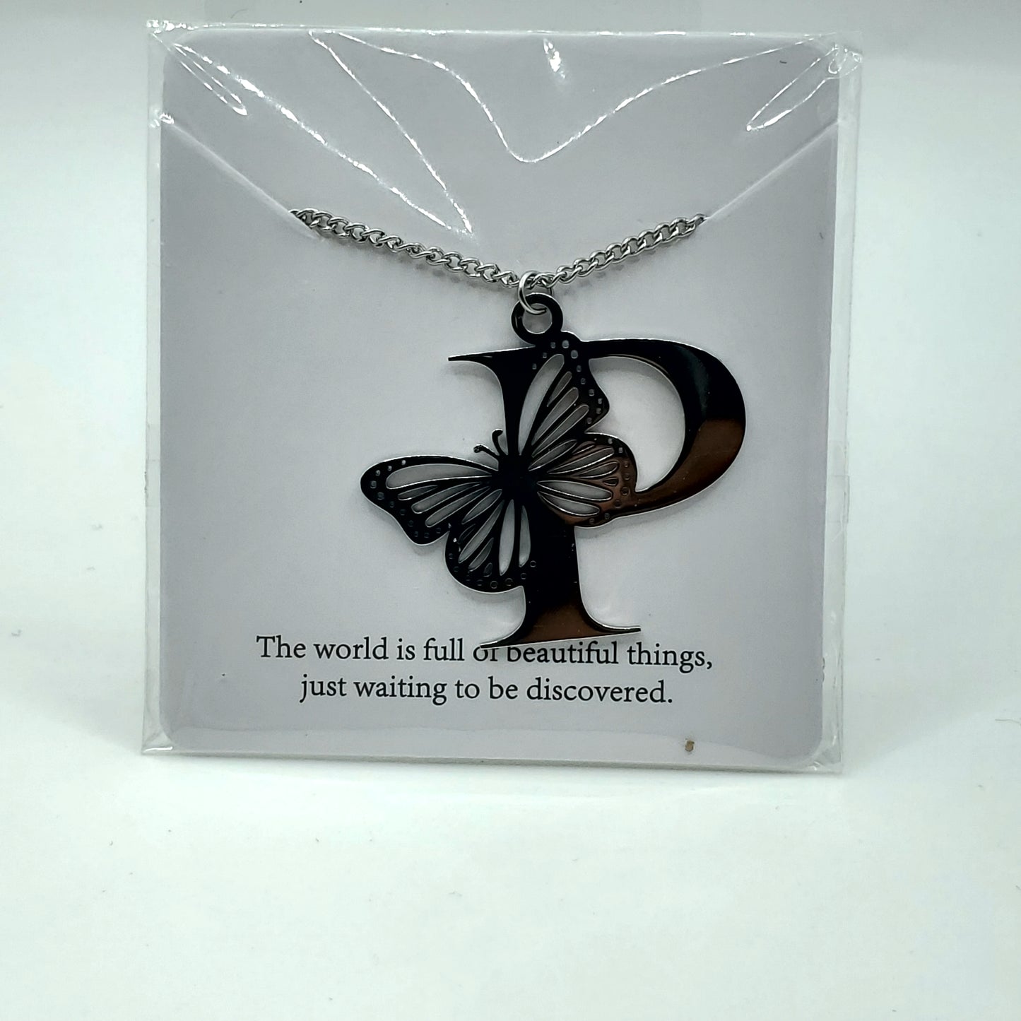 Butterfly 🦋 Initial Necklace