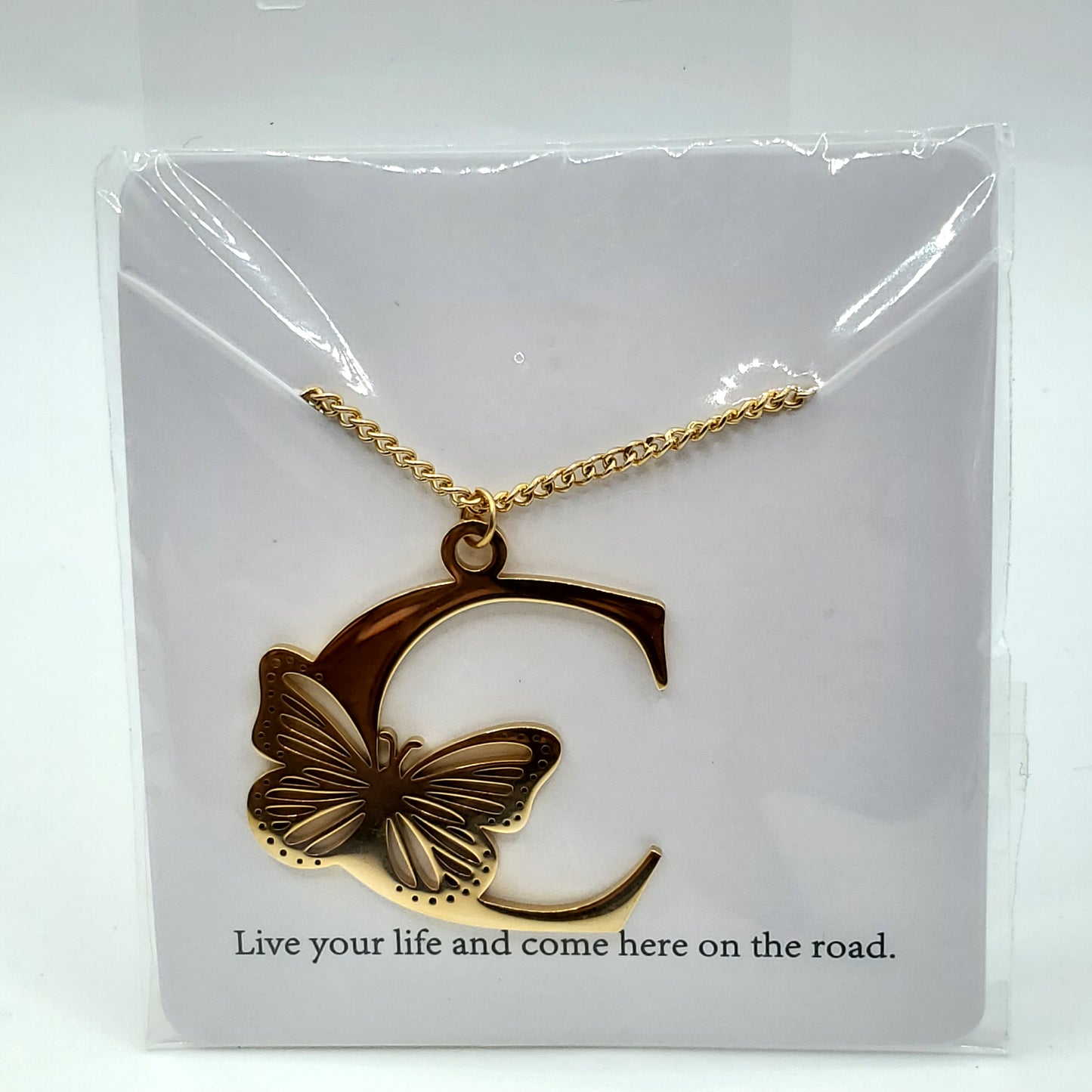 Butterfly 🦋 Initial Necklace