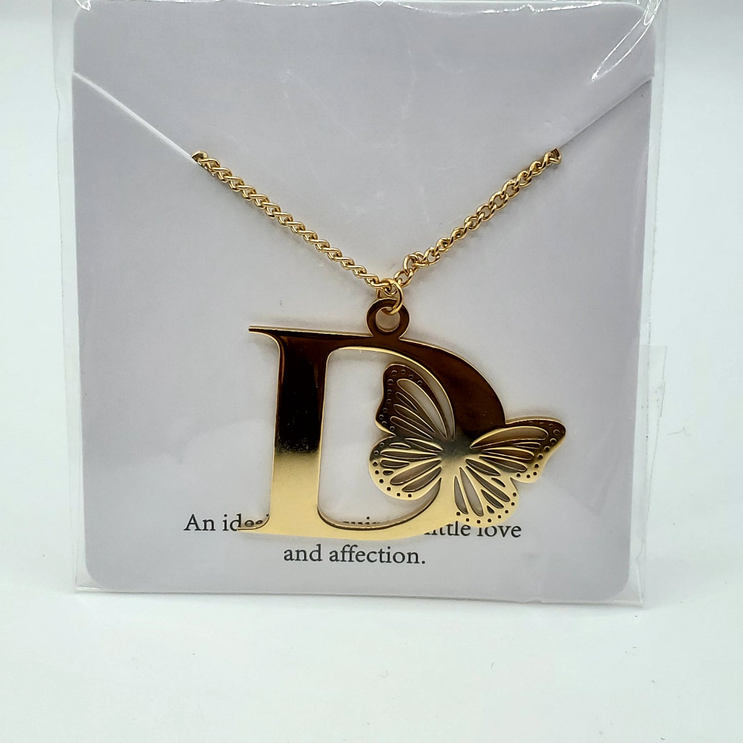 Butterfly 🦋 Initial Necklace