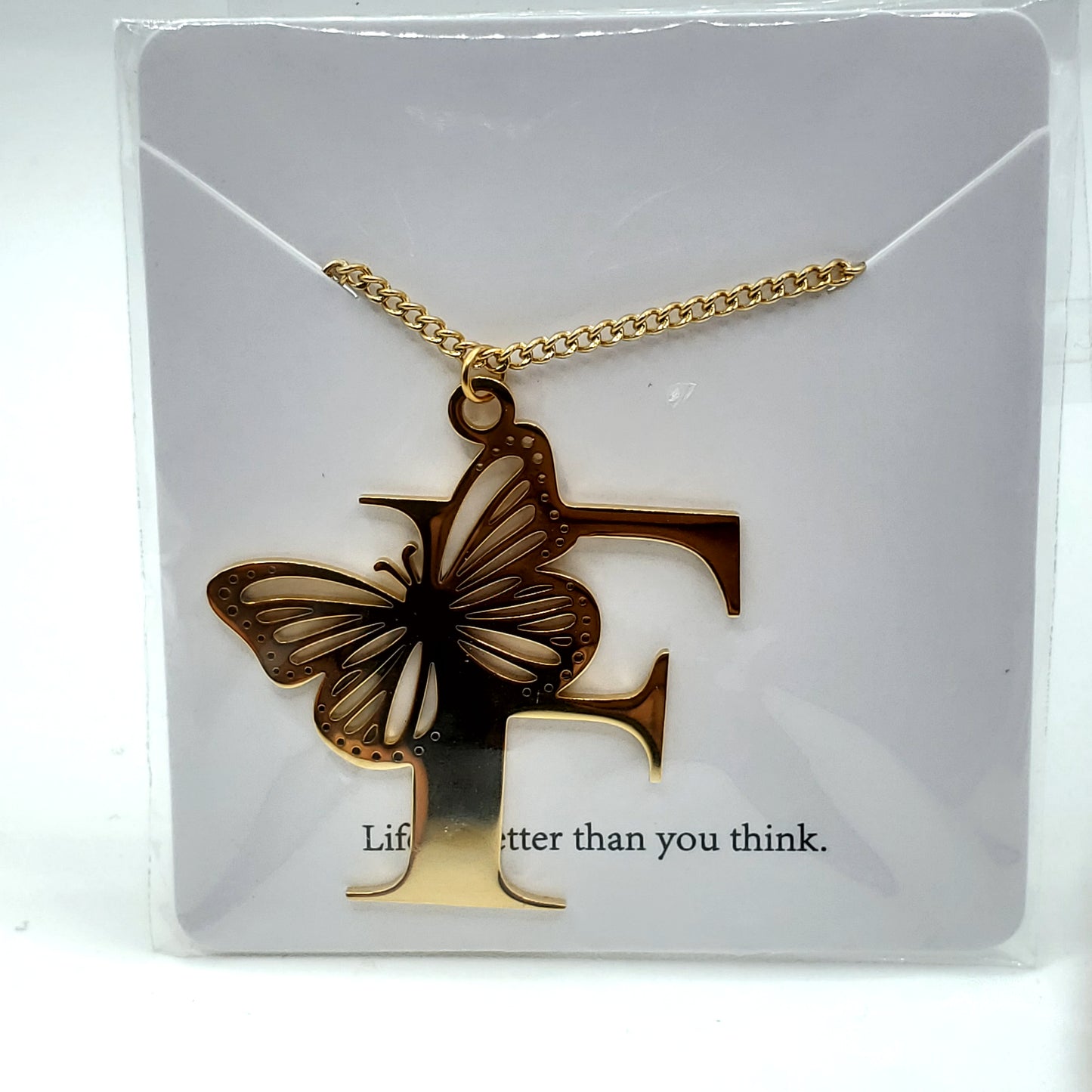 Butterfly 🦋 Initial Necklace