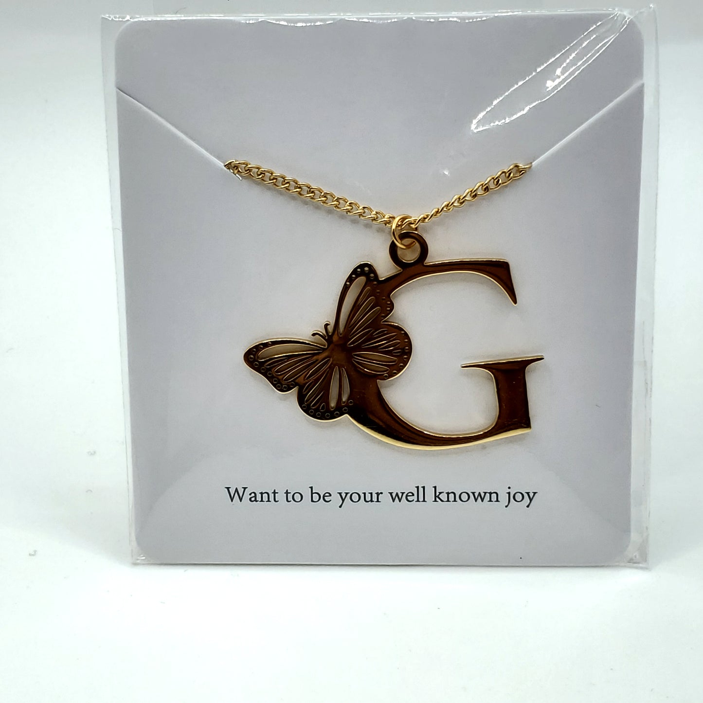 Butterfly 🦋 Initial Necklace