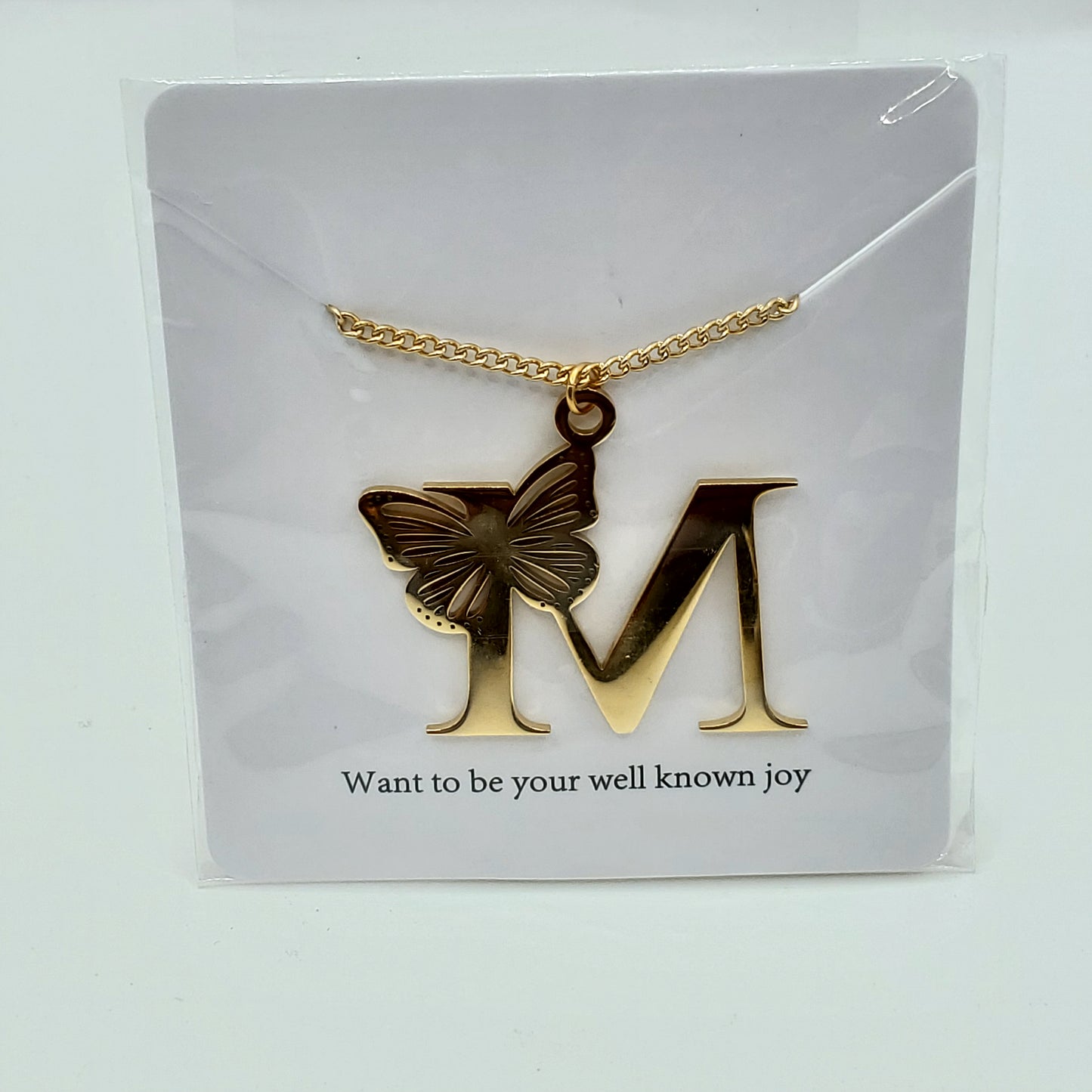 Butterfly 🦋 Initial Necklace