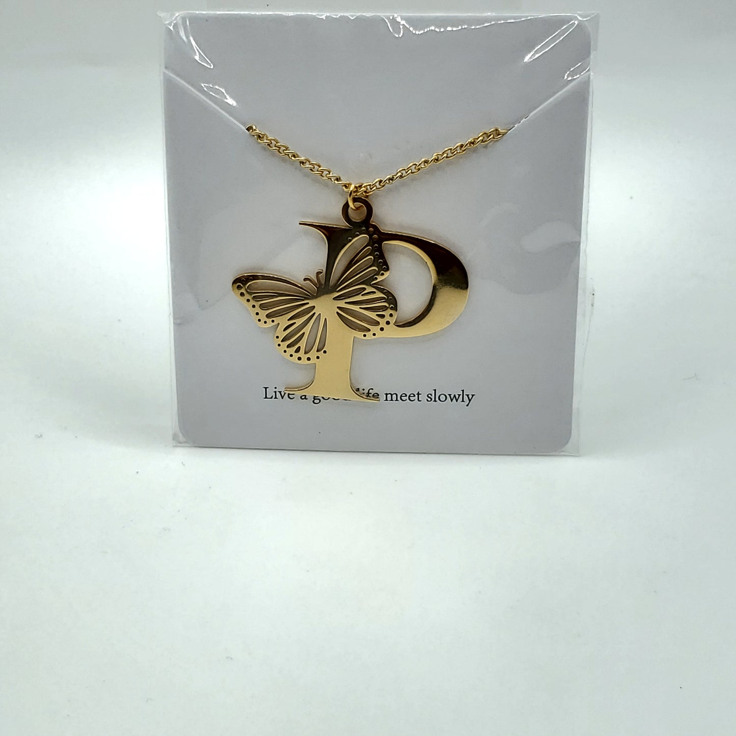 Butterfly 🦋 Initial Necklace