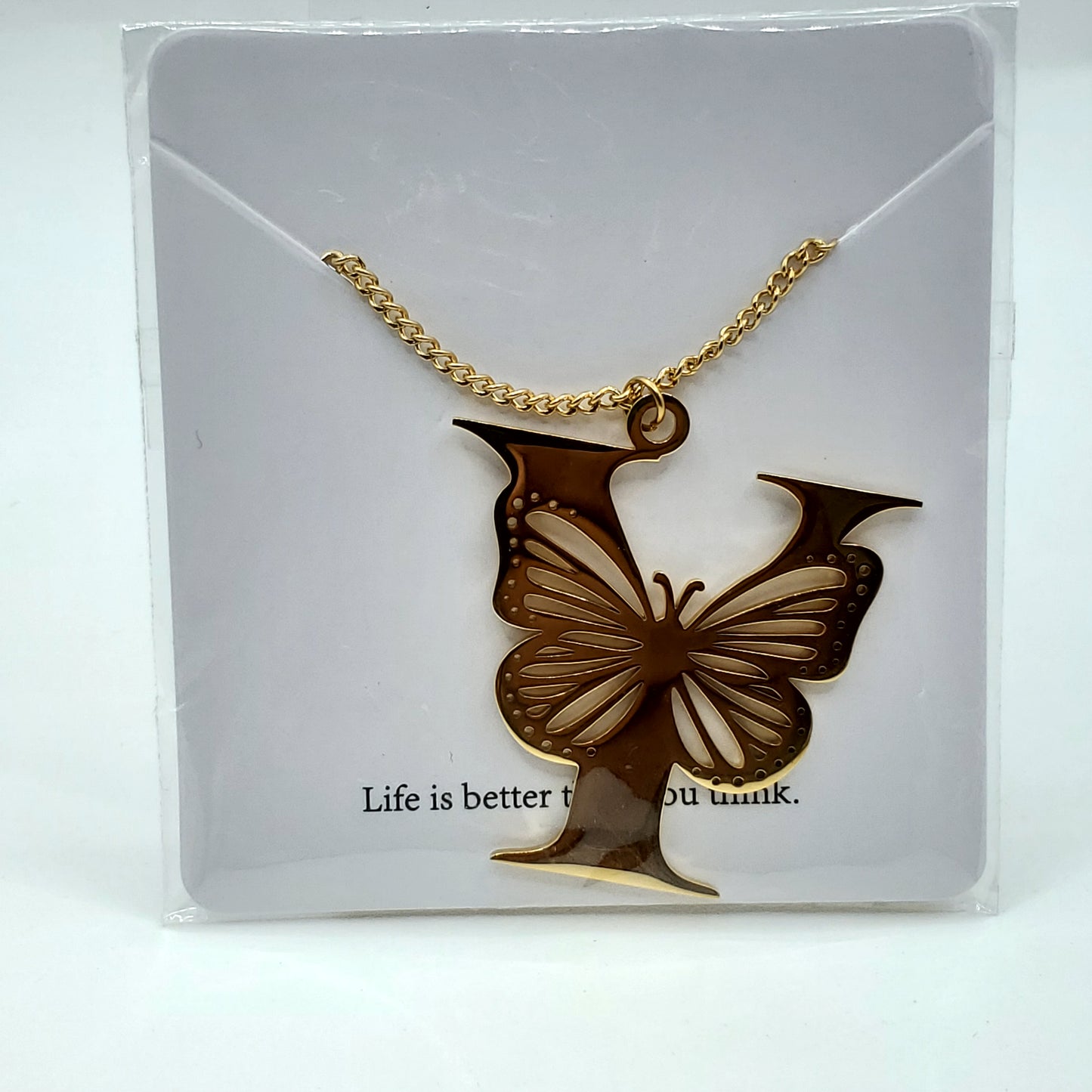 Butterfly 🦋 Initial Necklace