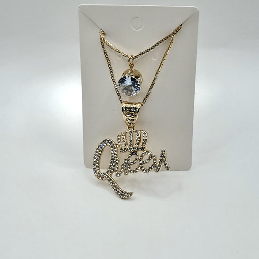 Queen Rhinestone Necklace