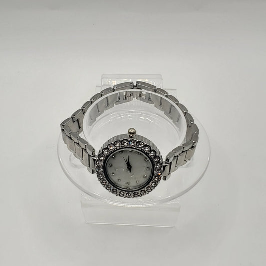 Silver Rhinestone Quartz watch