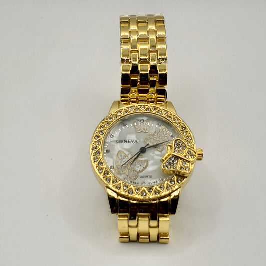 Gold Butterfly Watch