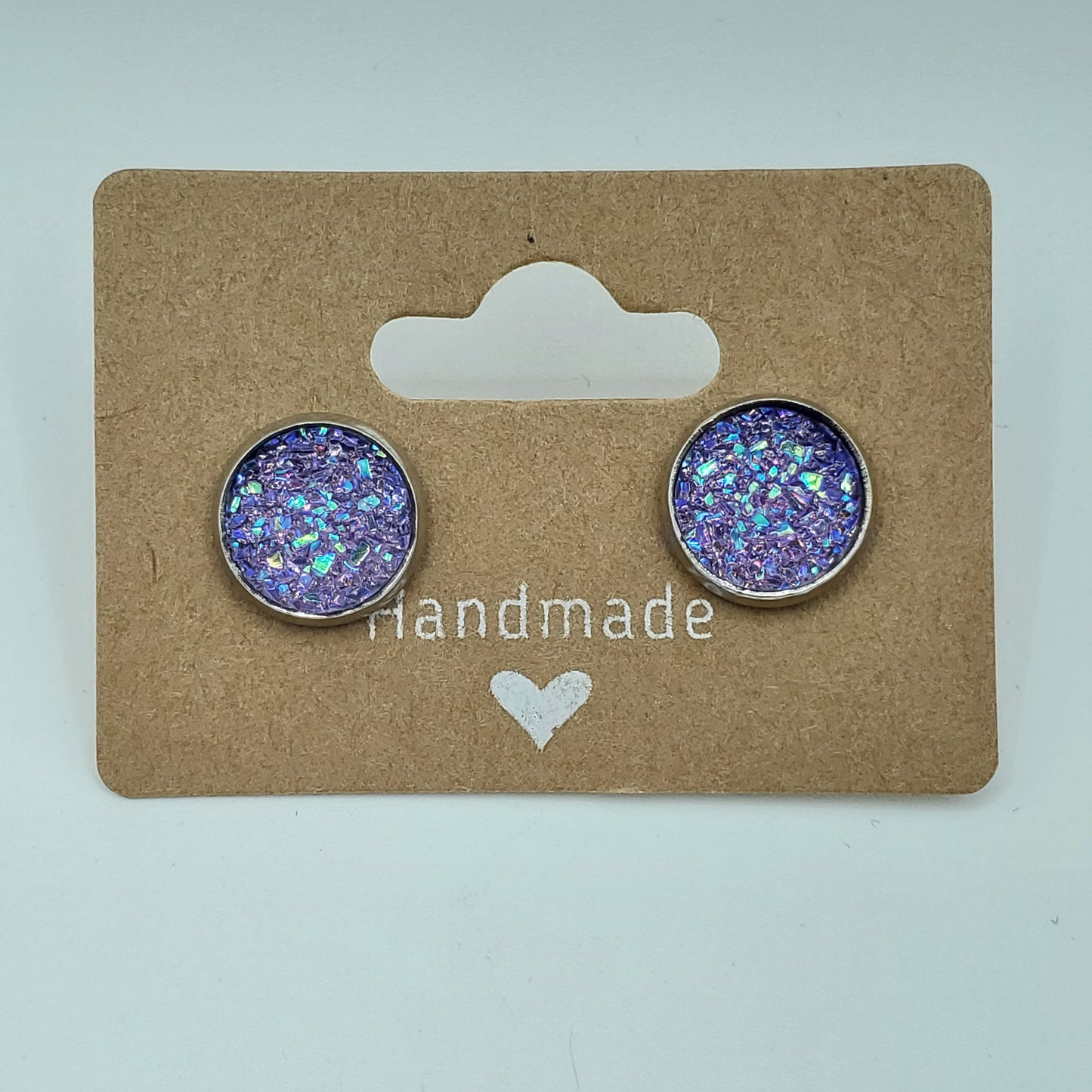 Fuzzy Circle Studs