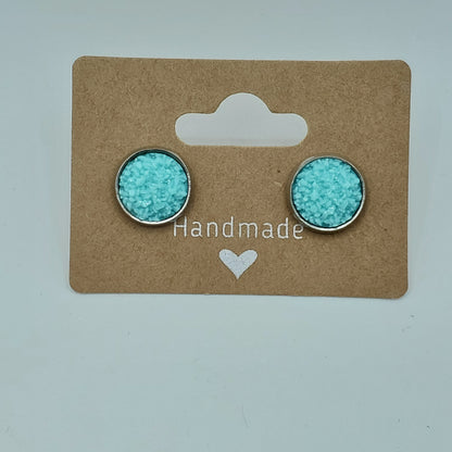 Fuzzy Circle Studs