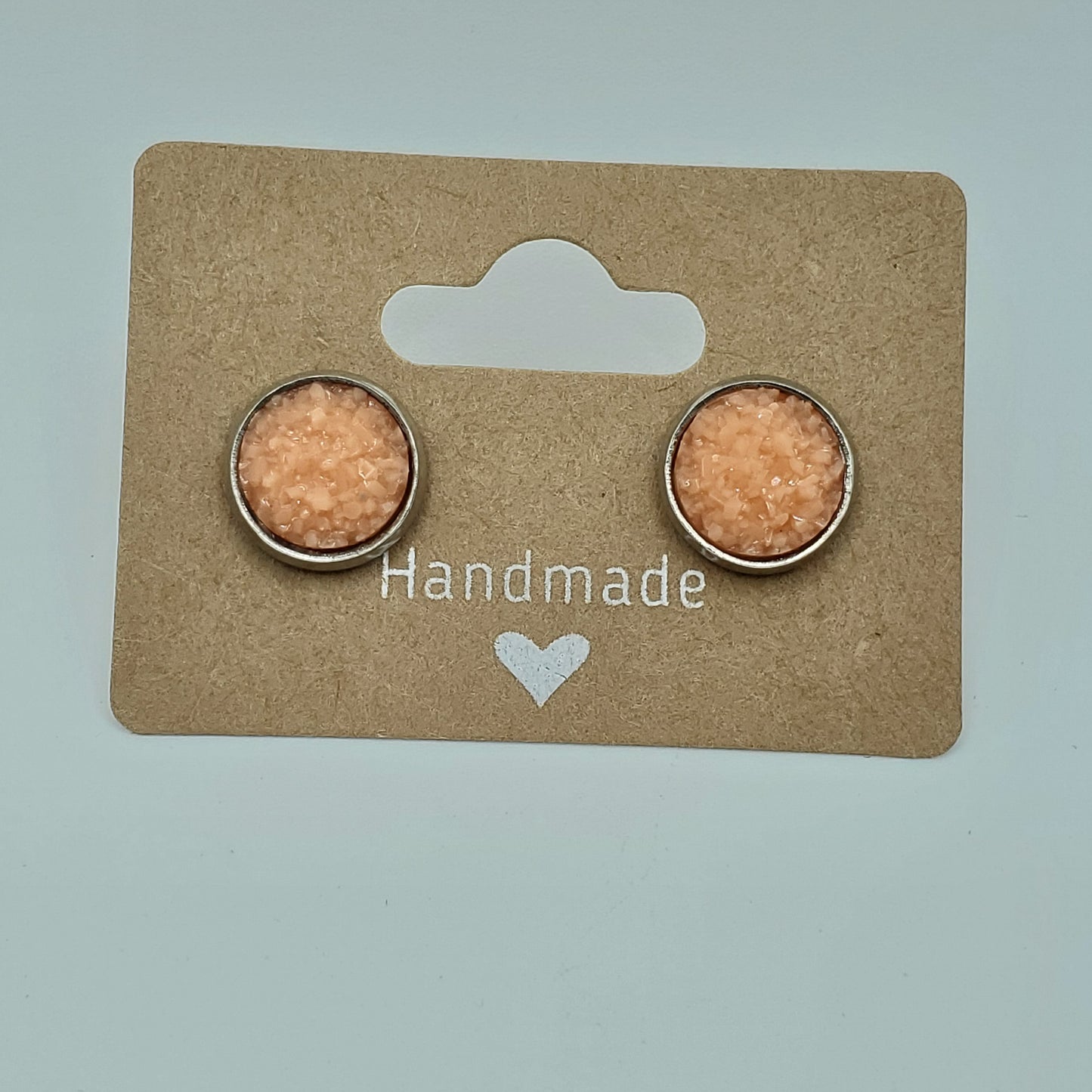 Fuzzy Circle Studs