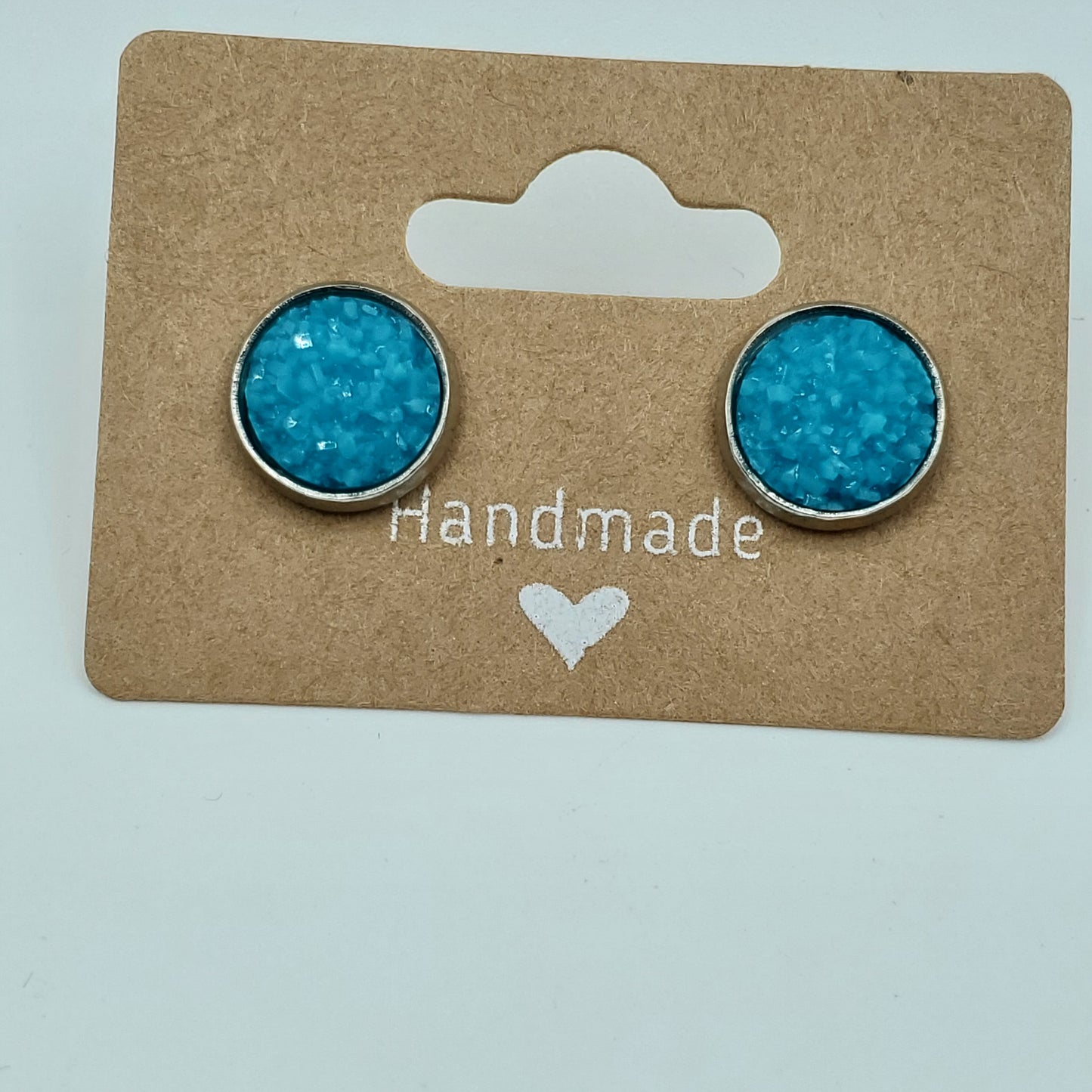 Fuzzy Circle Studs