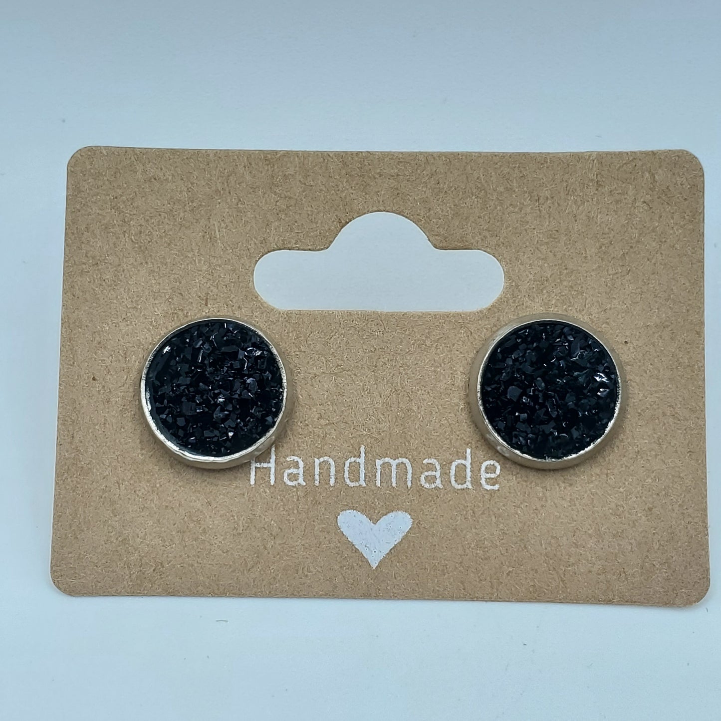 Fuzzy Circle Studs