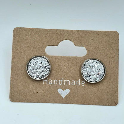 Fuzzy Circle Studs