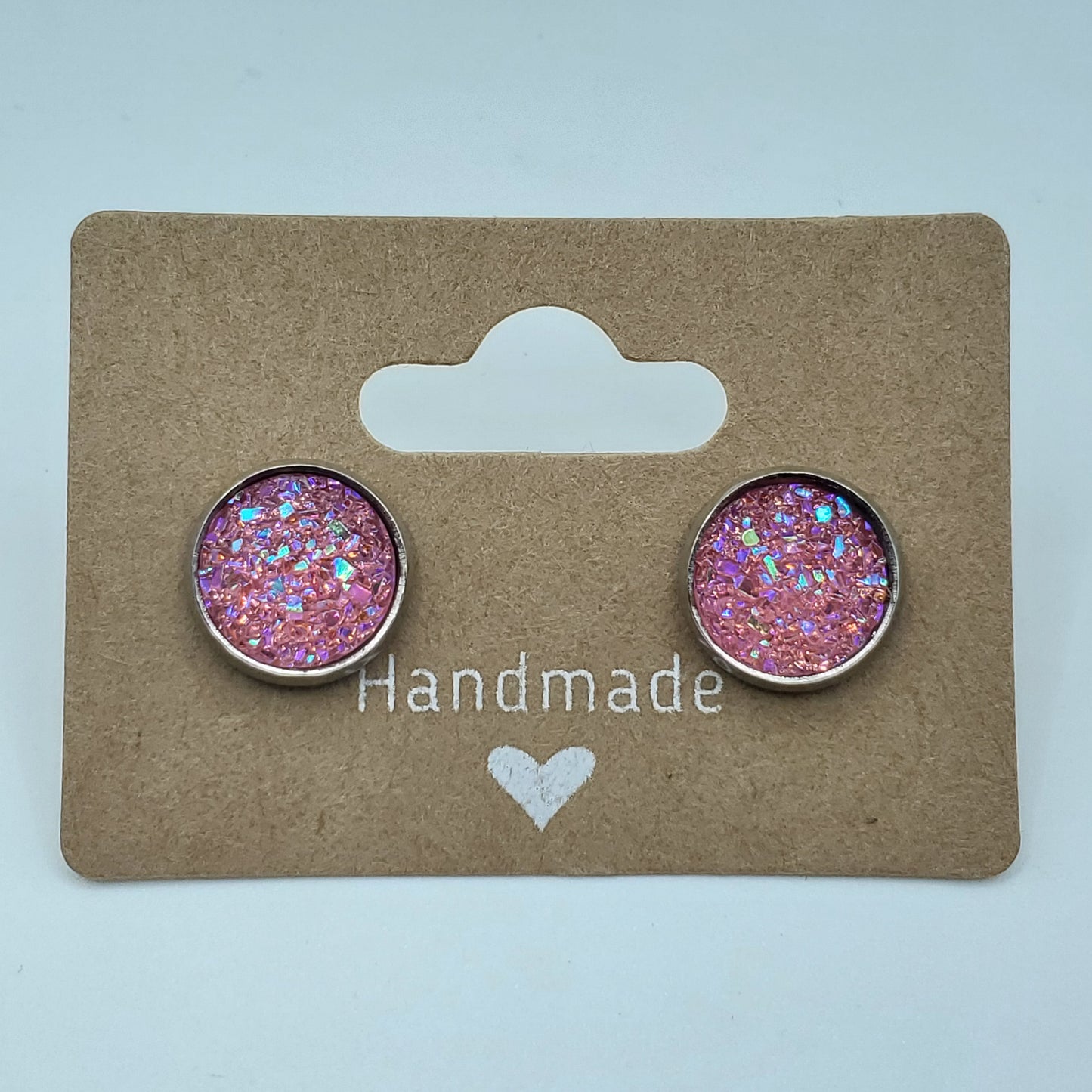 Fuzzy Circle Studs