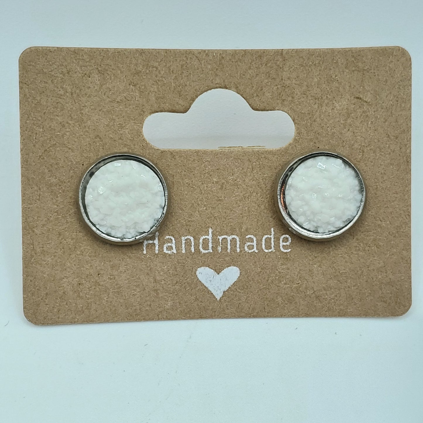 Fuzzy Circle Studs