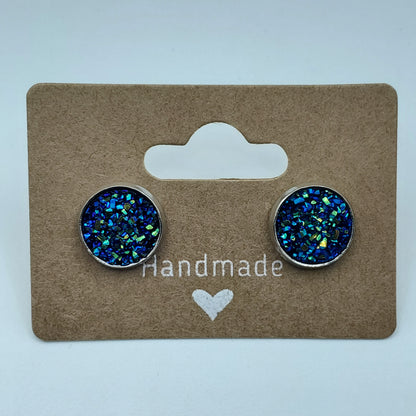 Fuzzy Circle Studs