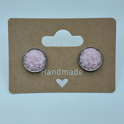 Fuzzy Circle Studs