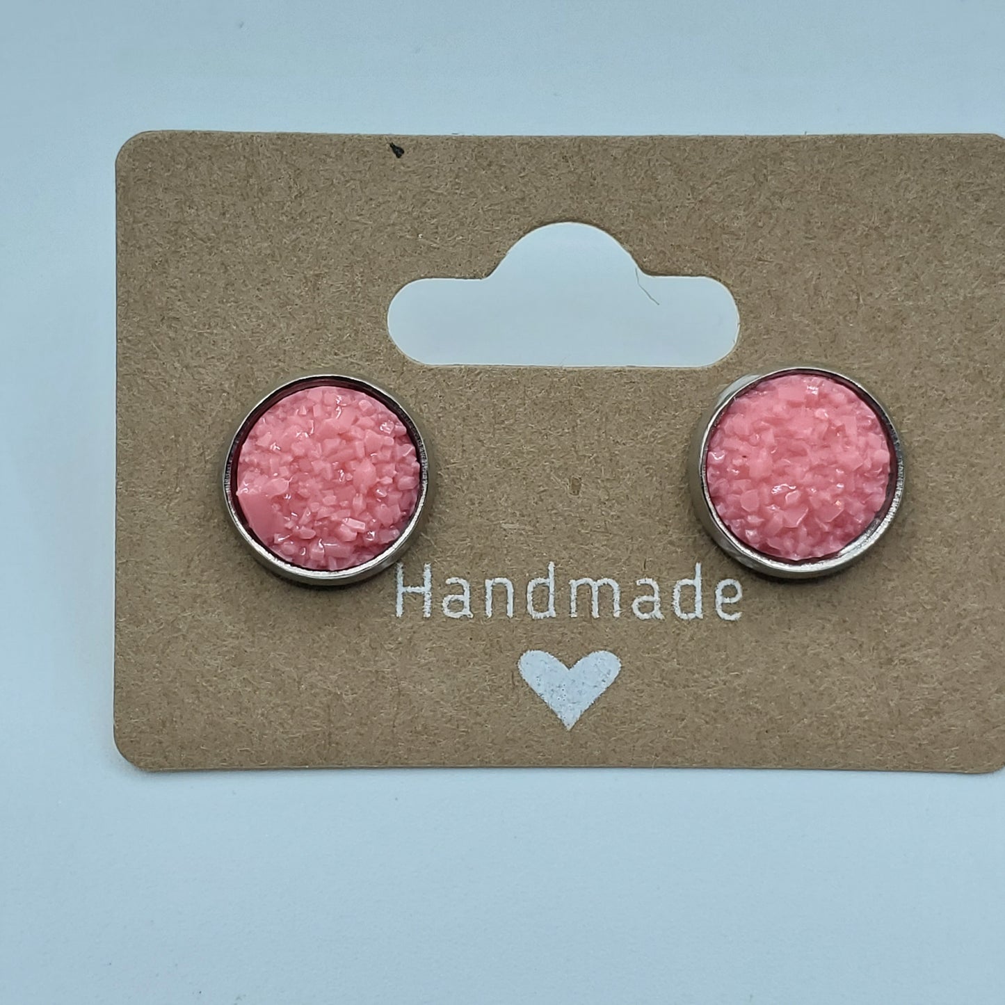 Fuzzy Circle Studs