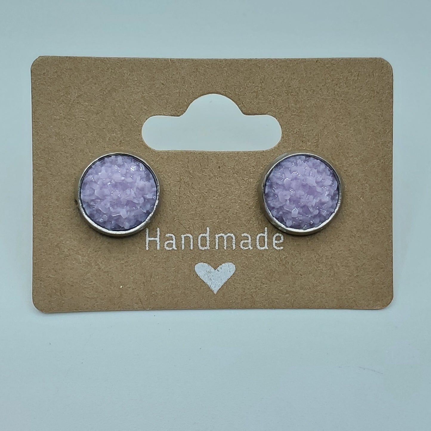 Fuzzy Circle Studs