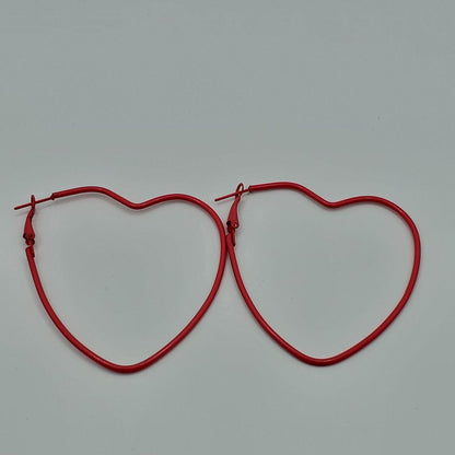 Retro Heart Earrings