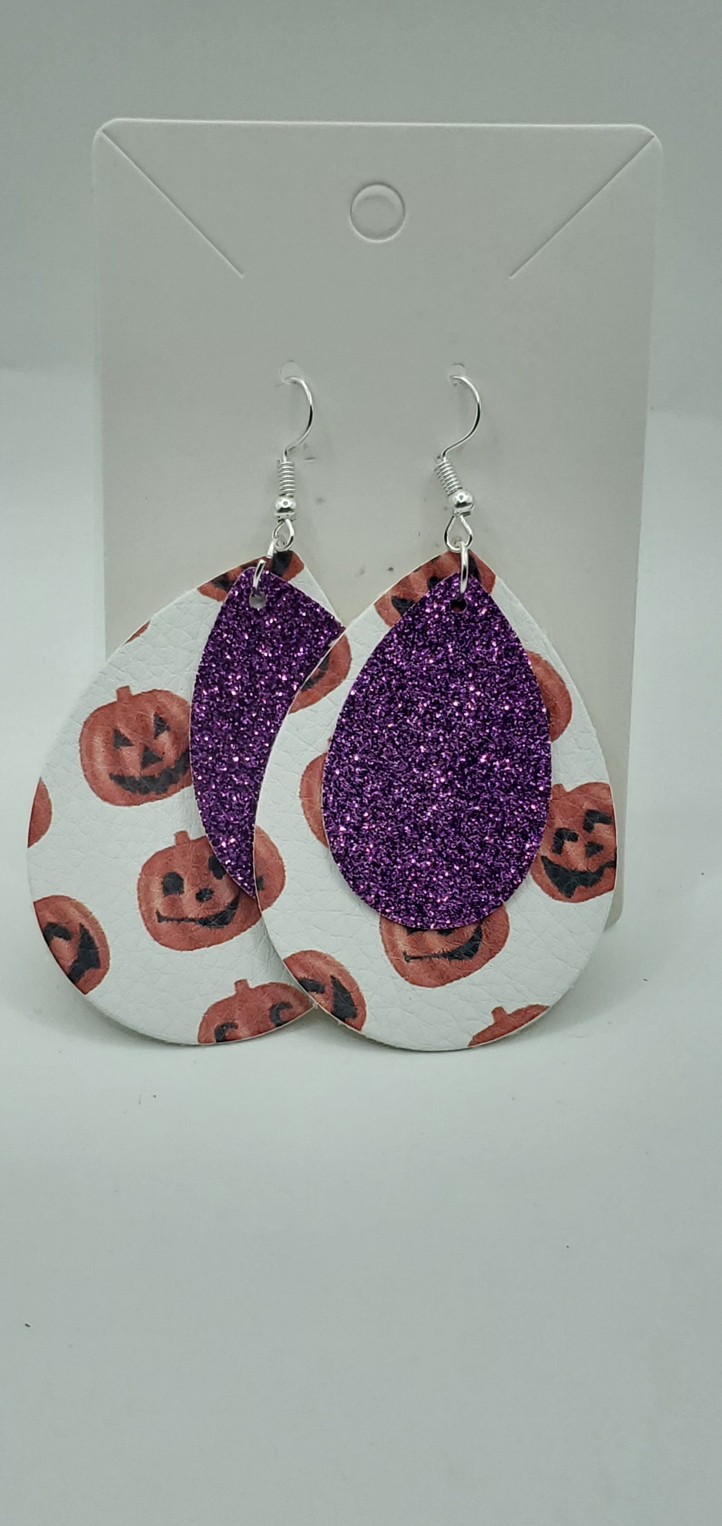 Halloween Faux Leather Earrings