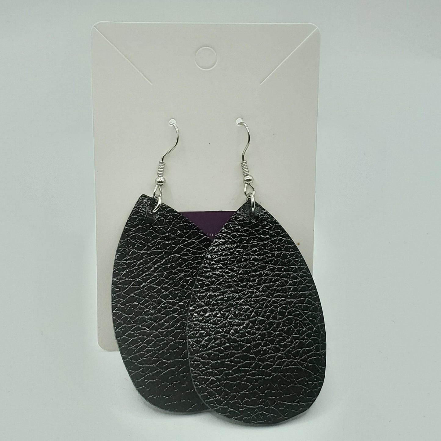 Faux Leather Earrings