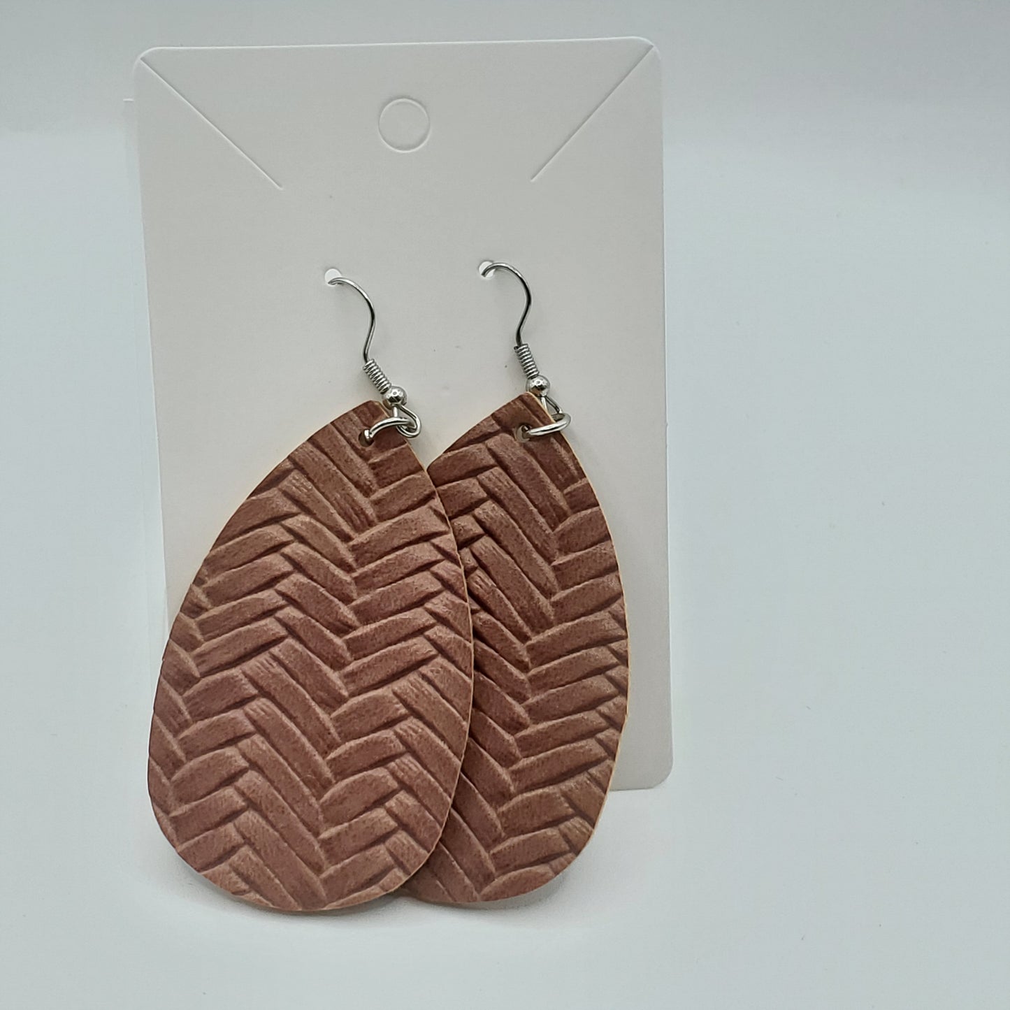 Faux Leather Earrings