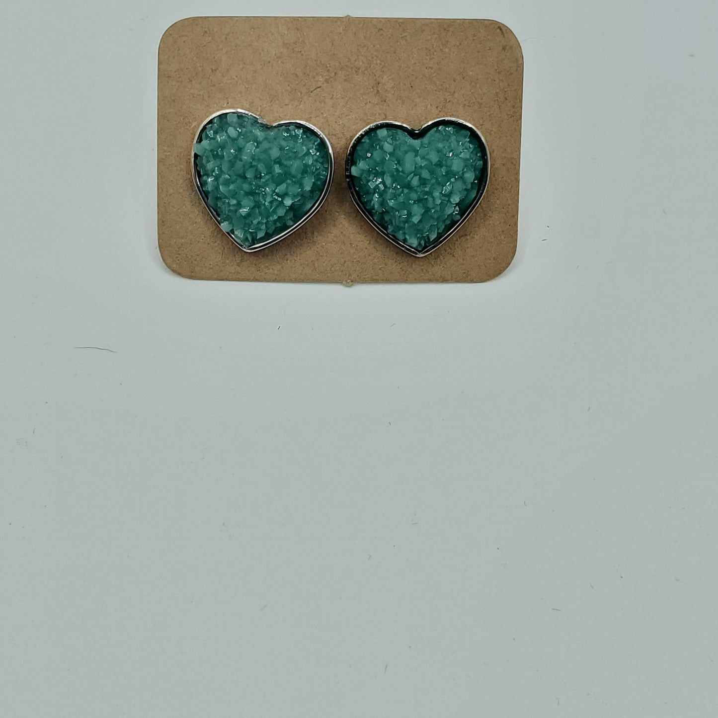 Fuzzy Heart Studs