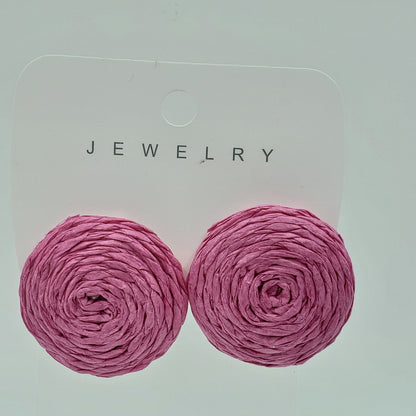 Braided Round Shape Studs