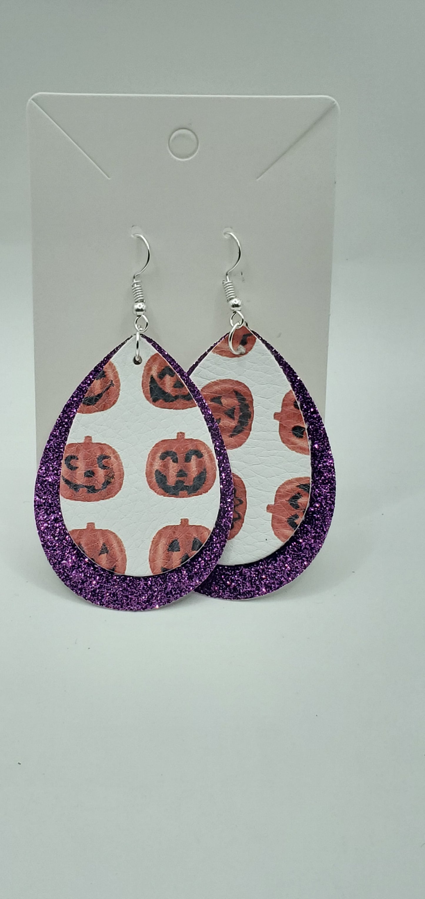 Halloween Faux Leather Earrings