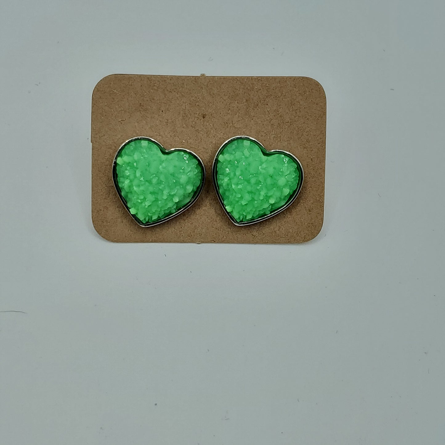 Fuzzy Heart Studs