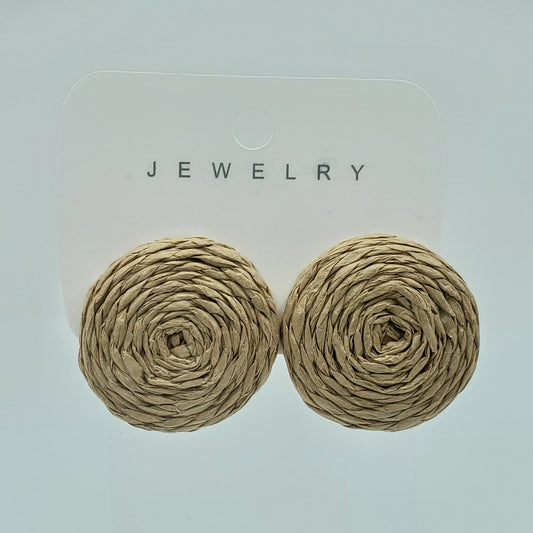 Braided Round Shape Studs