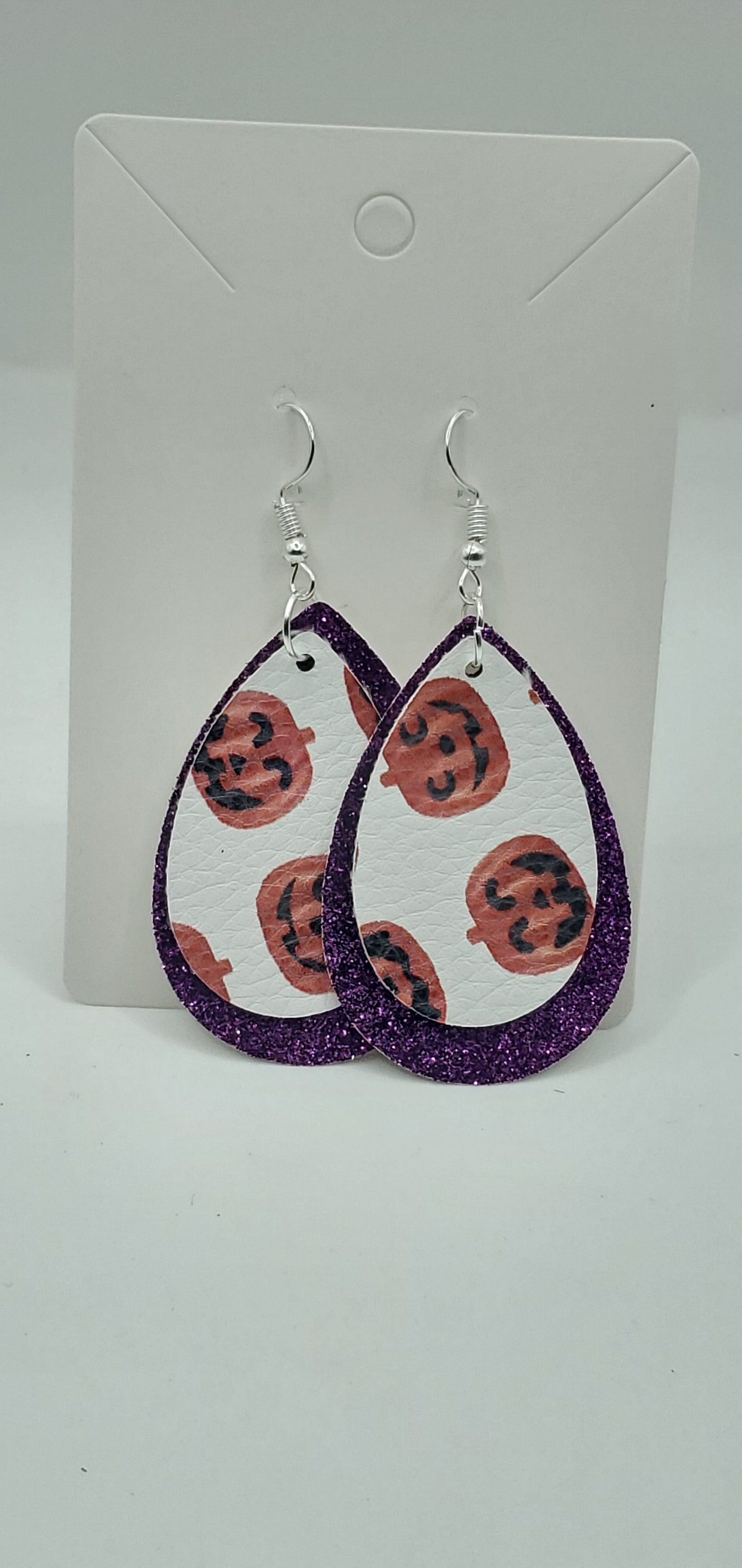 Halloween Faux Leather Earrings