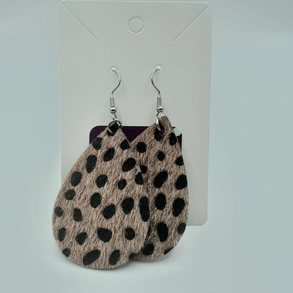 Faux Leather Earrings