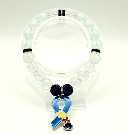 Autism Awareness Beaded Bracelet 